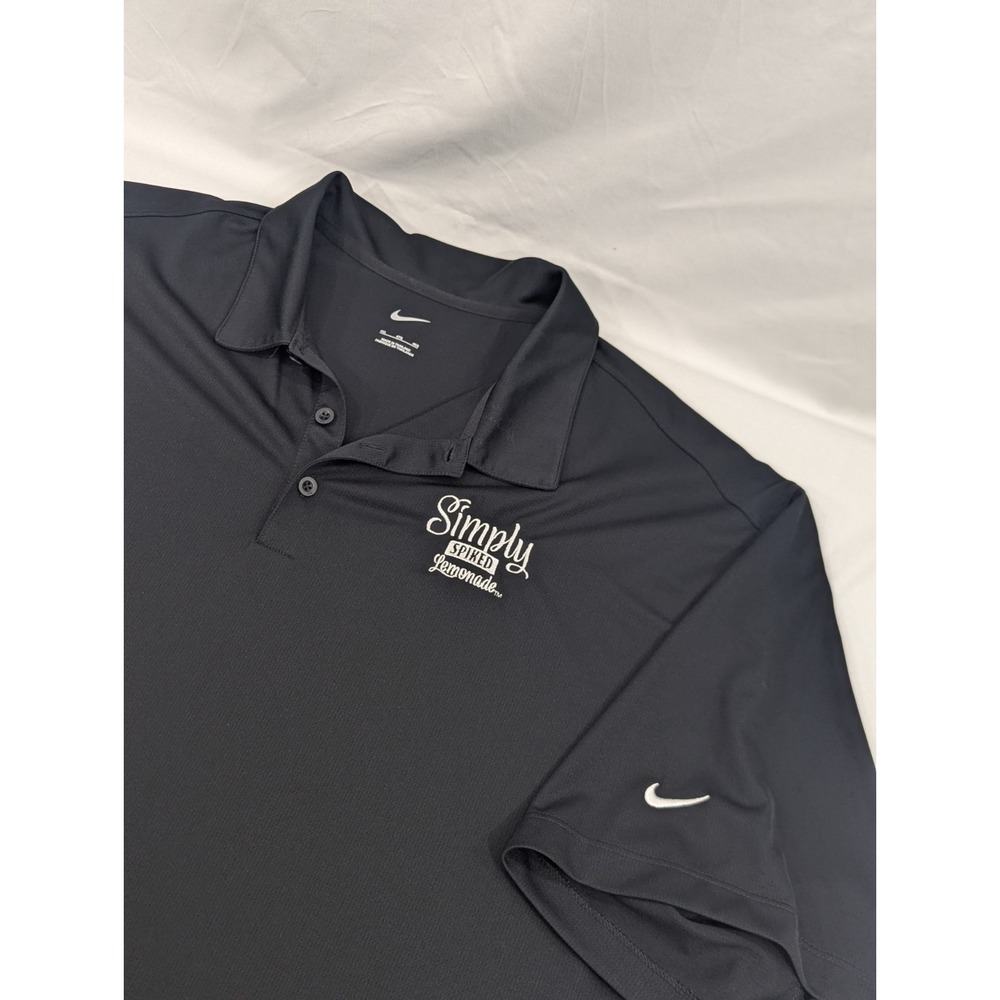 Nike Simply Spiked Lemonadeโ Mens 4XL Black Short Sleeve Polo Shirt